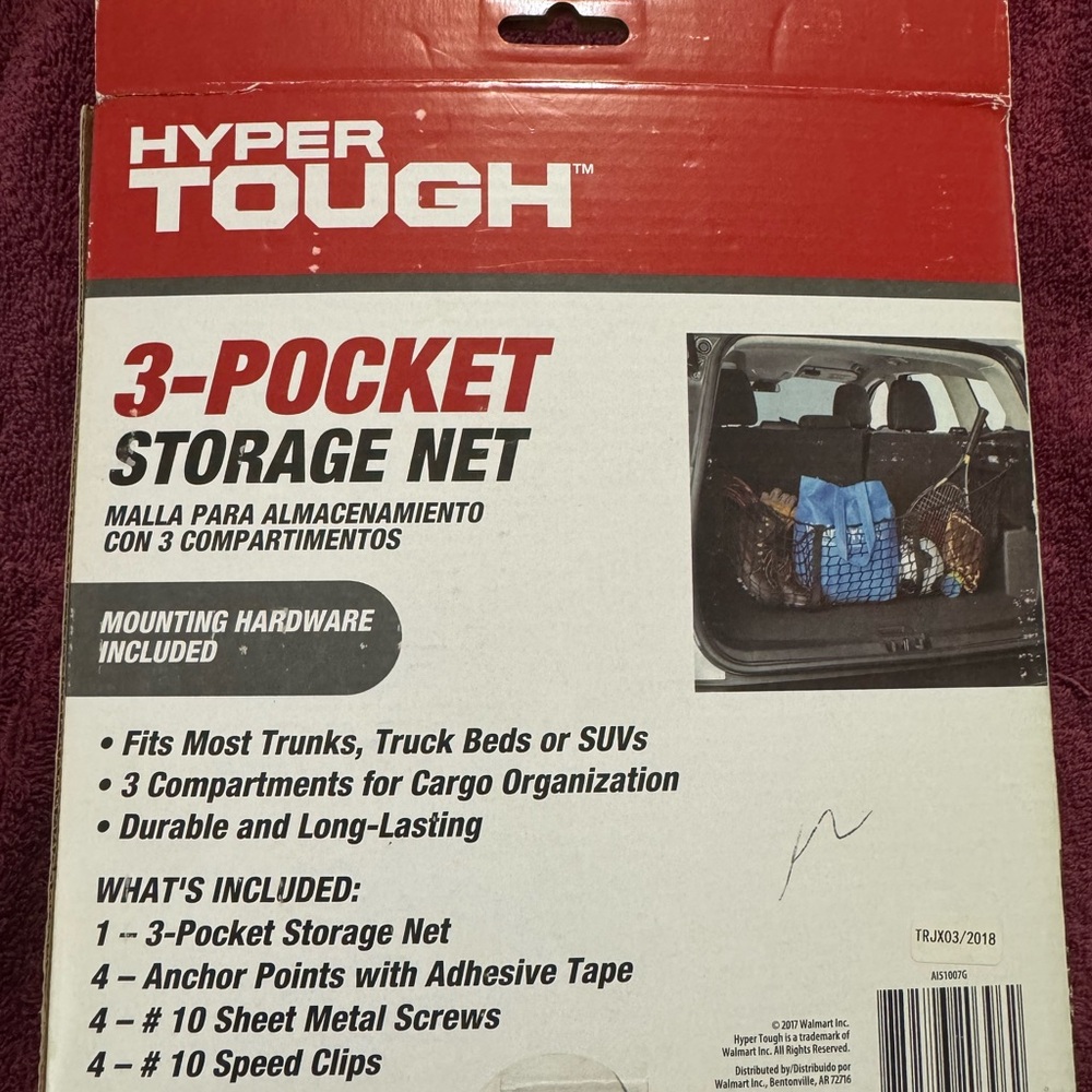 Hyper Tough 3-Pocket Storage Net